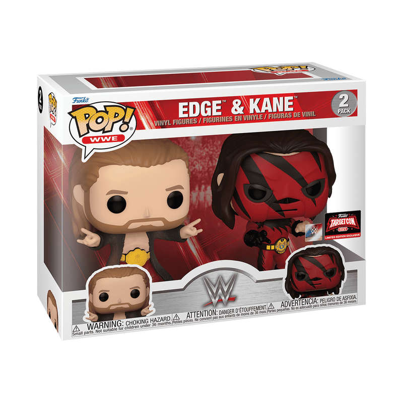 Funko Pop 2 Pack WWE Edge & Kane Target Con