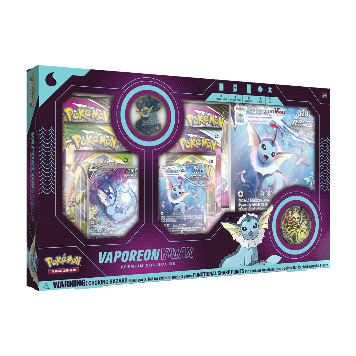 Pokemon Vaporeon Vmax Prem Collection Box