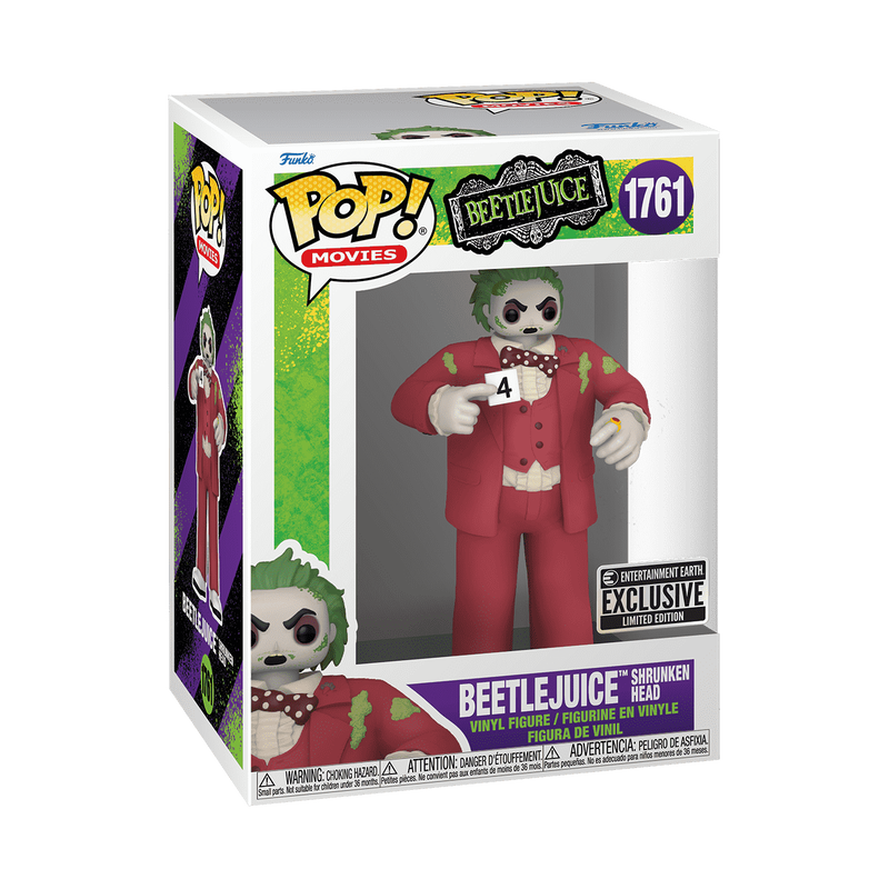 Funko Pop #1761 Horror Beetlejuice Shrunken Head