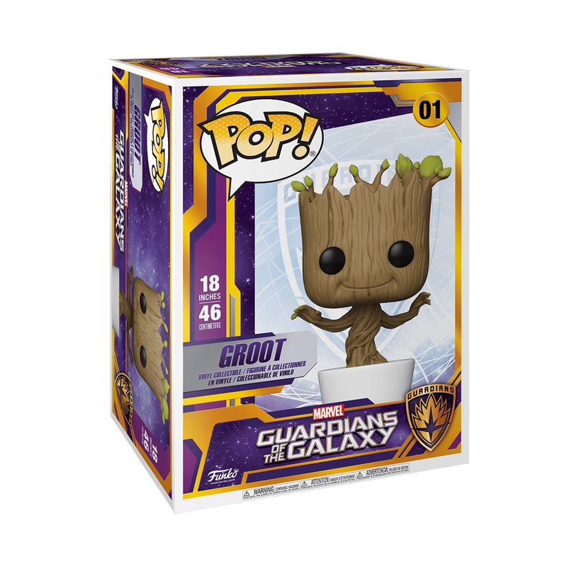 Funko Pop #01 Marvel Guardians of the Galaxy Dancing Groot 18in Mega