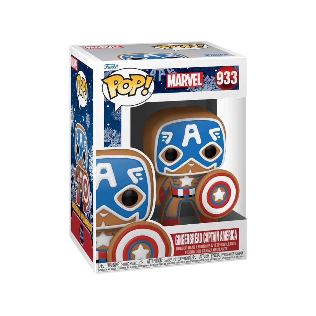 Funko Pop #933 Marvel Gingerbread Captain America