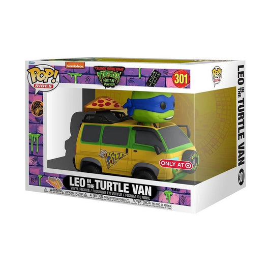 Funko Pop #301 TMNT Leo In The Turtle Van Target