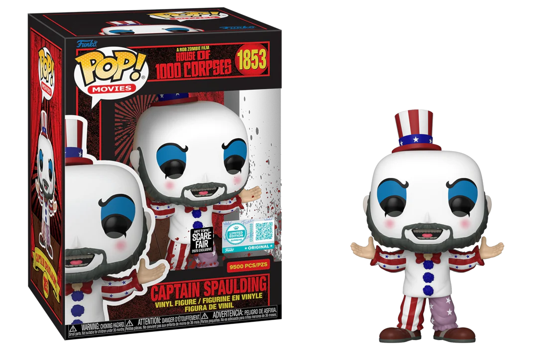 Funko Pop #1853 Captain Spaulding Scare Fair 2025 9500pc LE