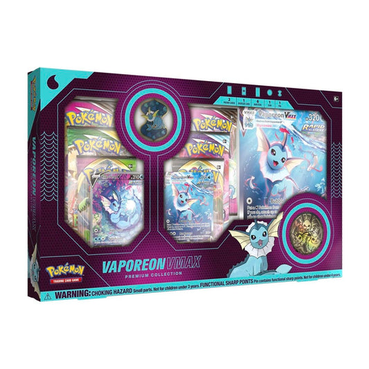 Pokemon Vaporeon Vmax Prem Collection Box