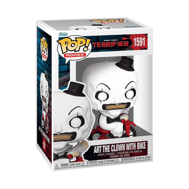 Funko Pop #1591 Horror Terrifier Art The Clown With Bike