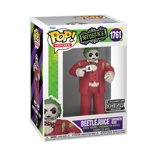 Funko Pop #1761 Horror Beetlejuice Shrunken Head