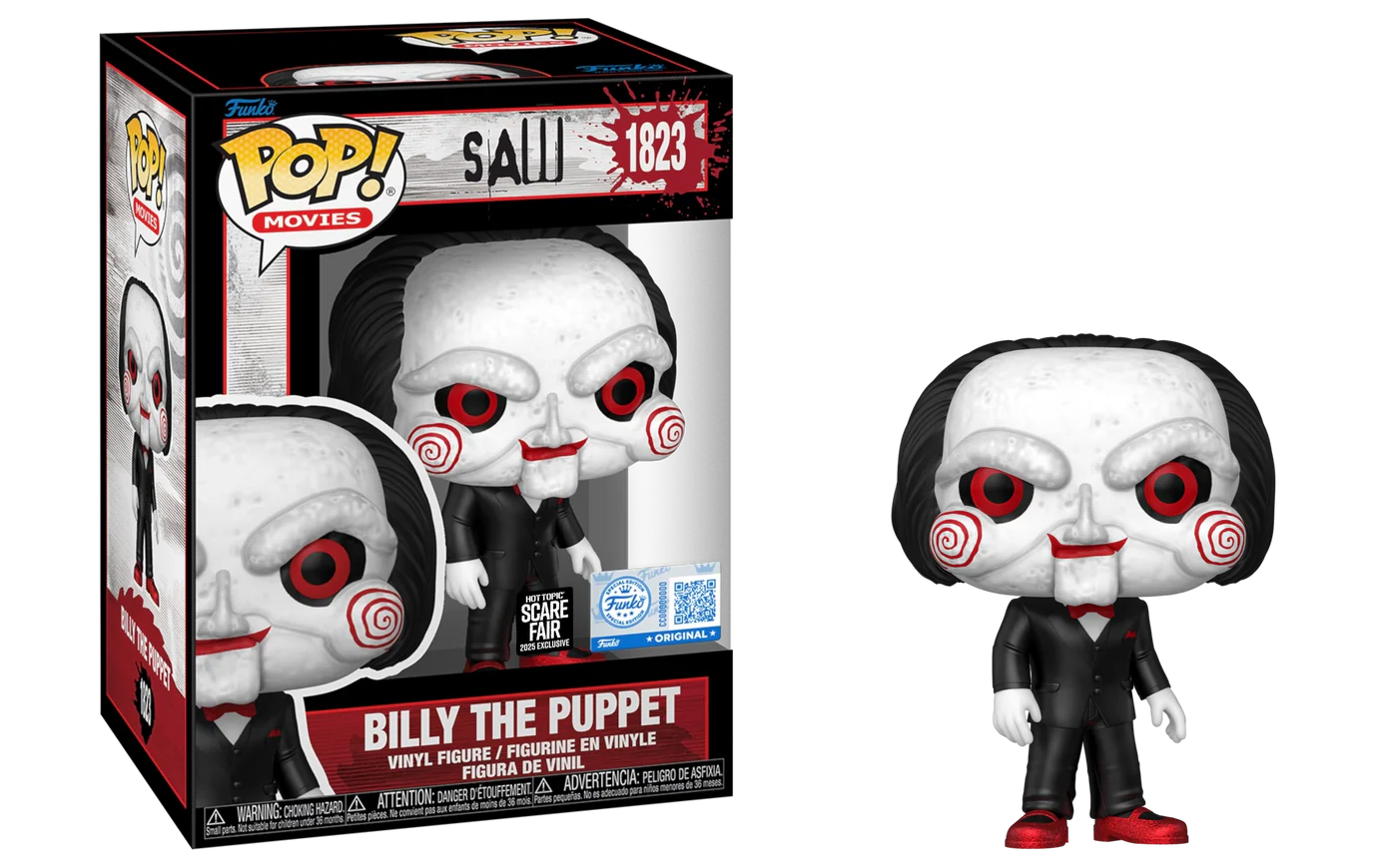 Funko Pop #1823 Saw Billy The Puppet Scare Fair 2025