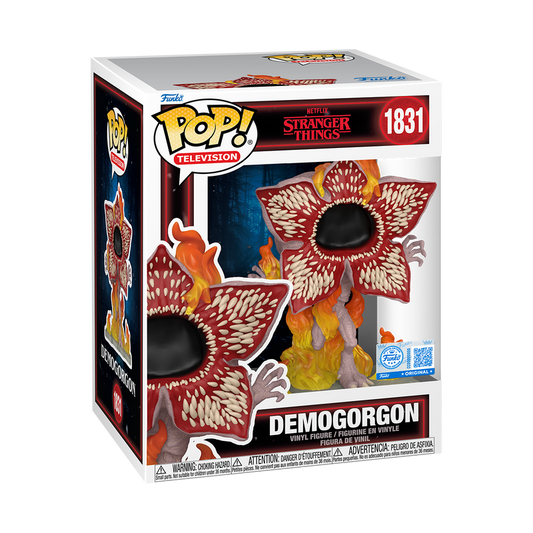 Funko Pop #1831 Stranger Things Demogorgon on Fire 6in