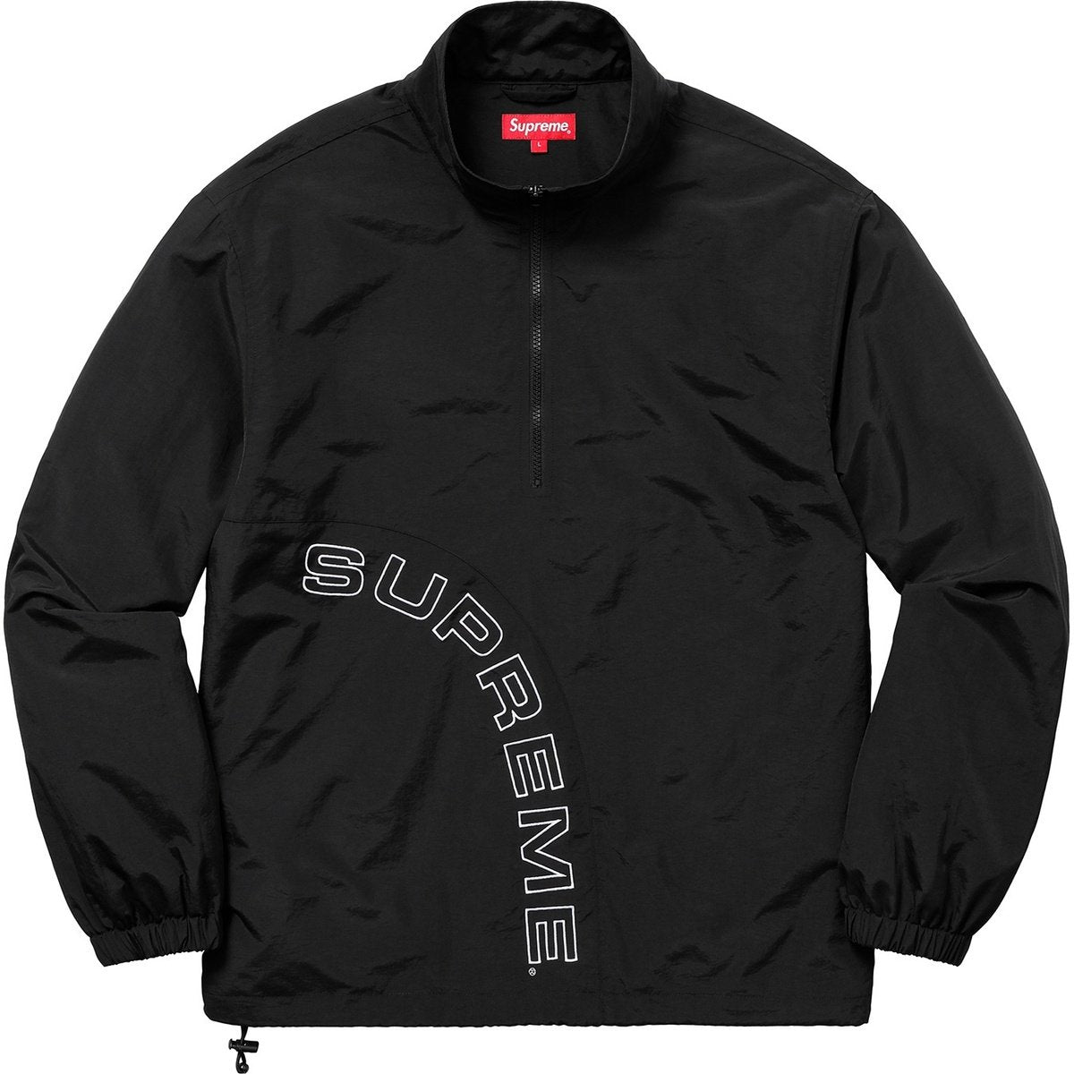 Supreme Corner Arc Half Zip Pullover Black