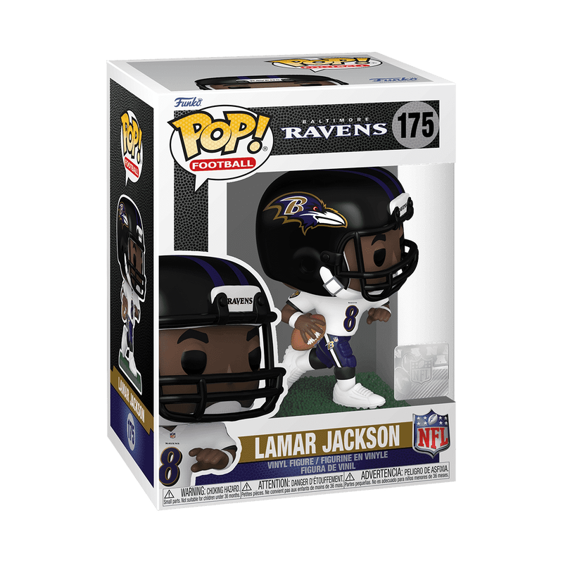 Funko Pop #175 NFL Baltimore Ravens Lamar Jackson (Away Uniform)