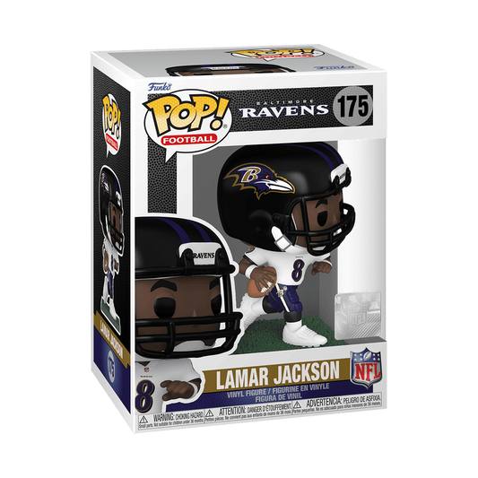 Funko Pop #175 NFL Baltimore Ravens Lamar Jackson (Away Uniform)