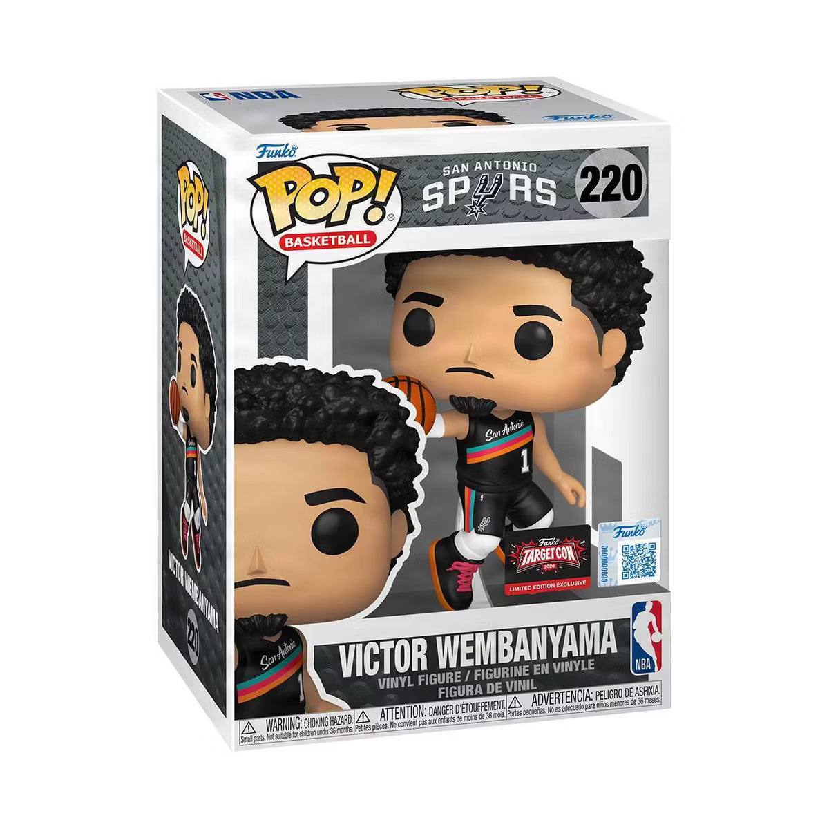 Funko Pop #220 NBA Spurs Victor Wembanyama Target Con 2026